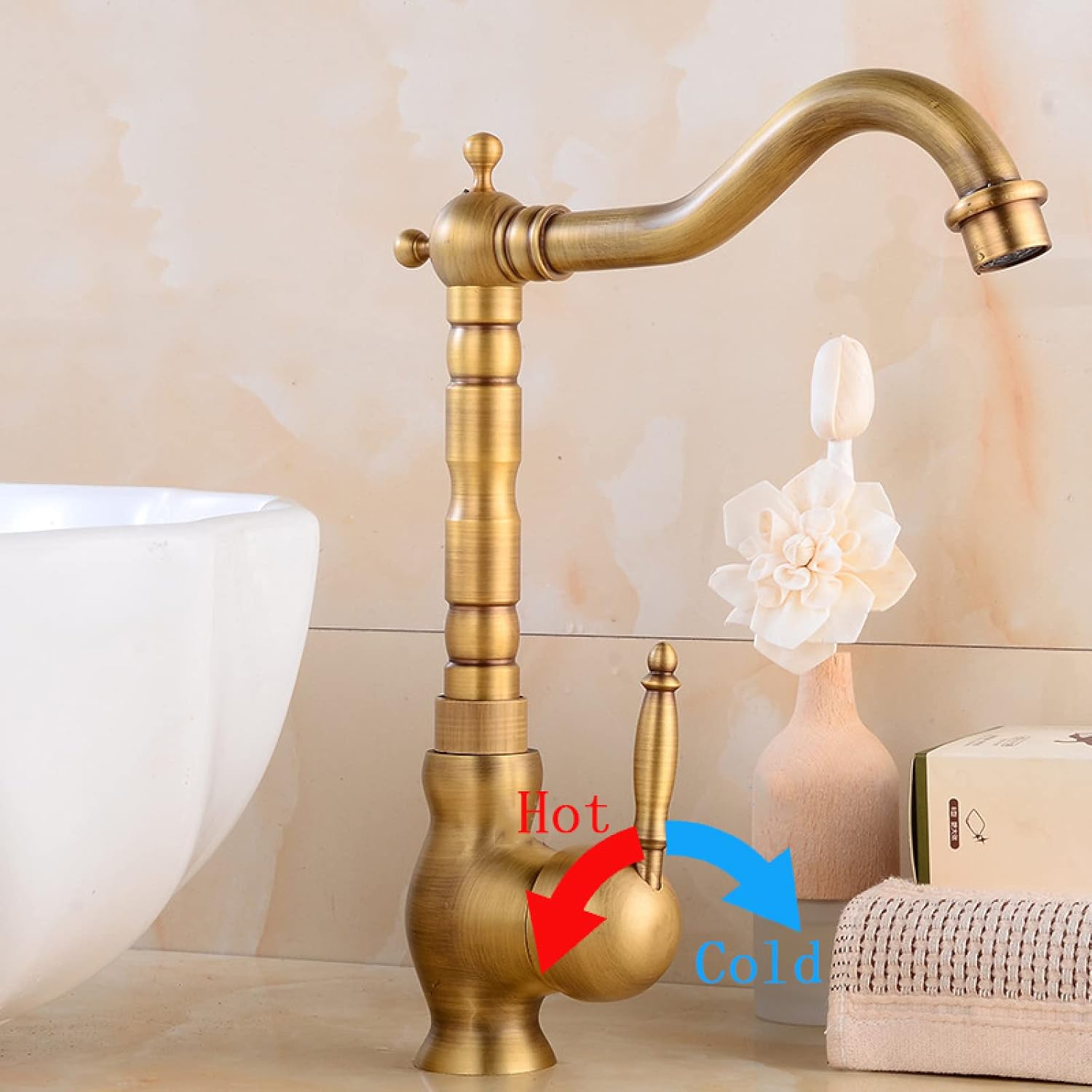 Torneira para Banheiro Monocomando Modelo Vintage - Neohousi