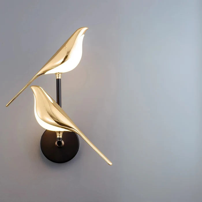 Arandela Dourada de Pássaro Moderna - Neo Elegance - Neohousi