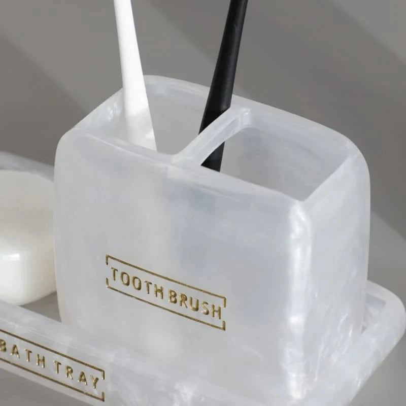 Conjunto Saboneteira Perolada 3 Peças - Neohousi