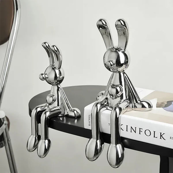 Escultura Coelho Metálico Neohousi - Neohousi