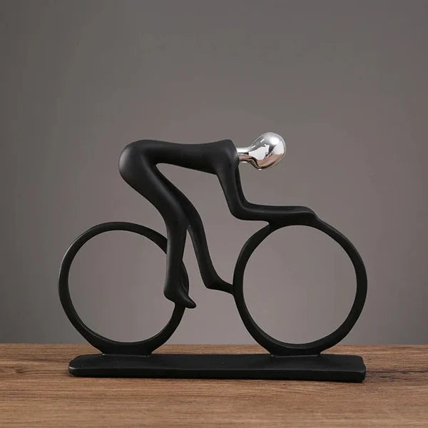 Estátua Ciclista Minimalista - Neohousi