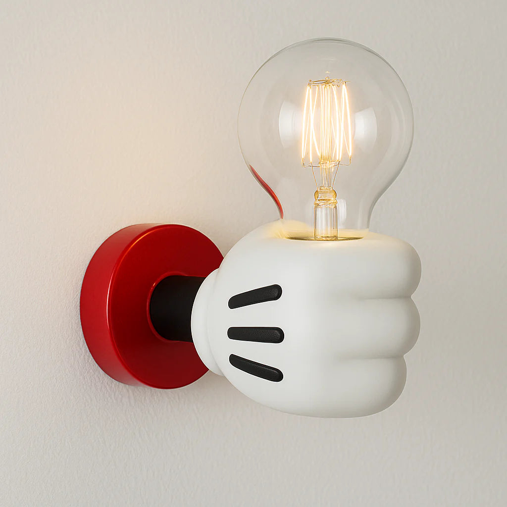 Luminária Arandela Moderna Minimalista Cartoon Hand