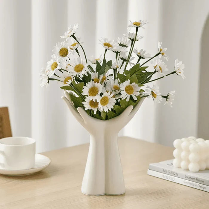 Vaso Decorativo em Cerâmica Hand Bloom - Neohousi