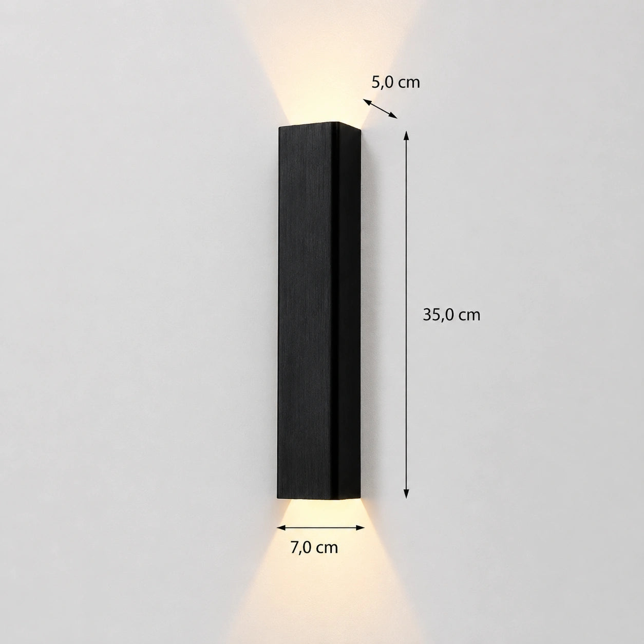 Detalhes da Arandela de Parede Linear LED Up Down Solen
