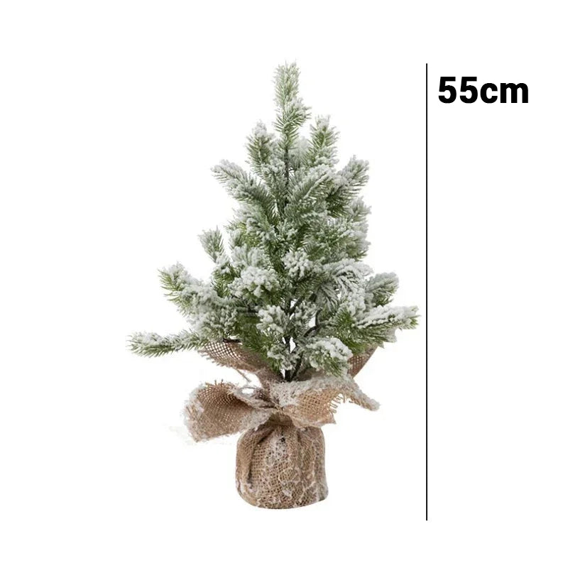 Árvore de Natal Artificial com Neve e Luzes Quentes de Mesa Neohousi - Neohousi