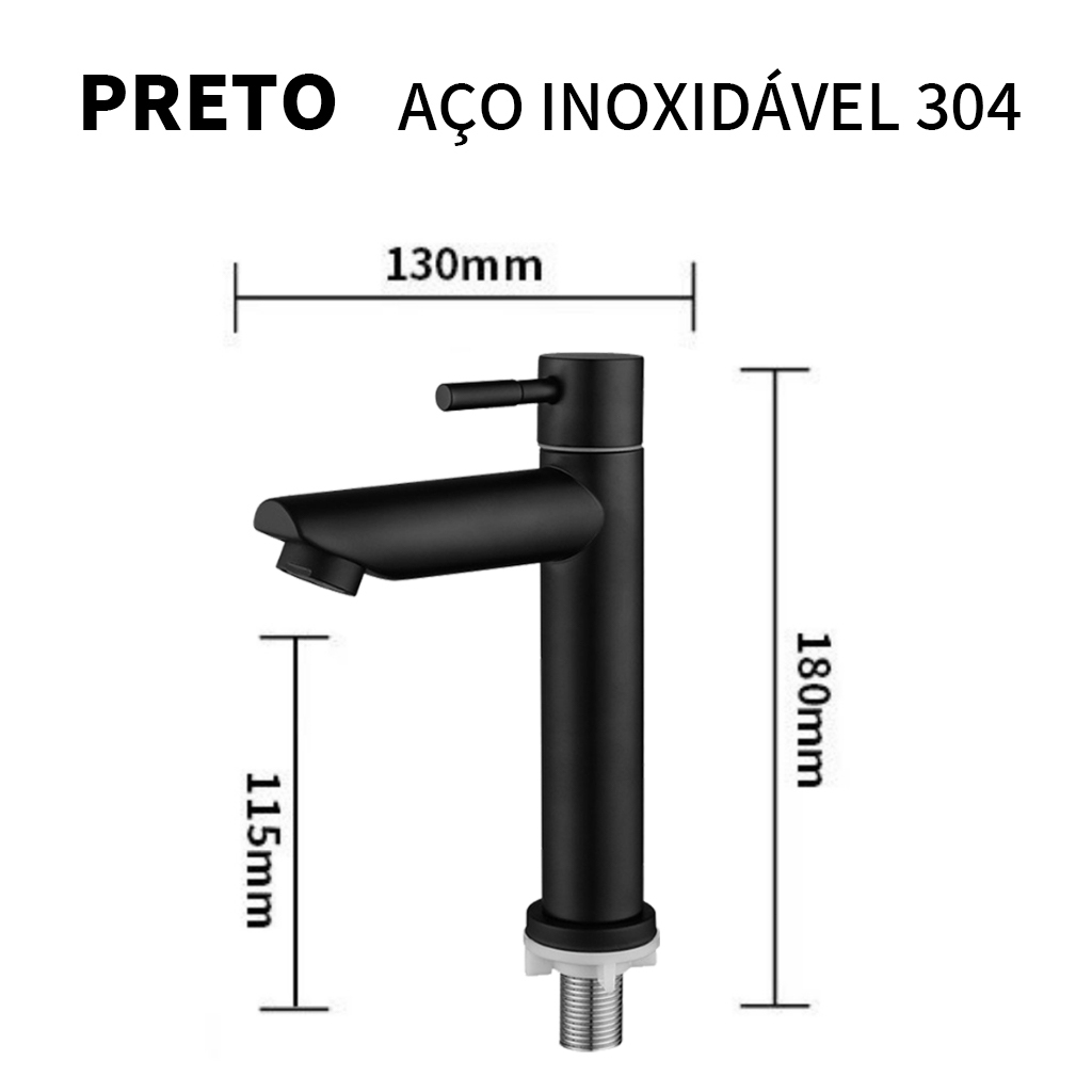 Torneira para Banheiro Minimal - Aço Inoxidável 304 - Neohousi