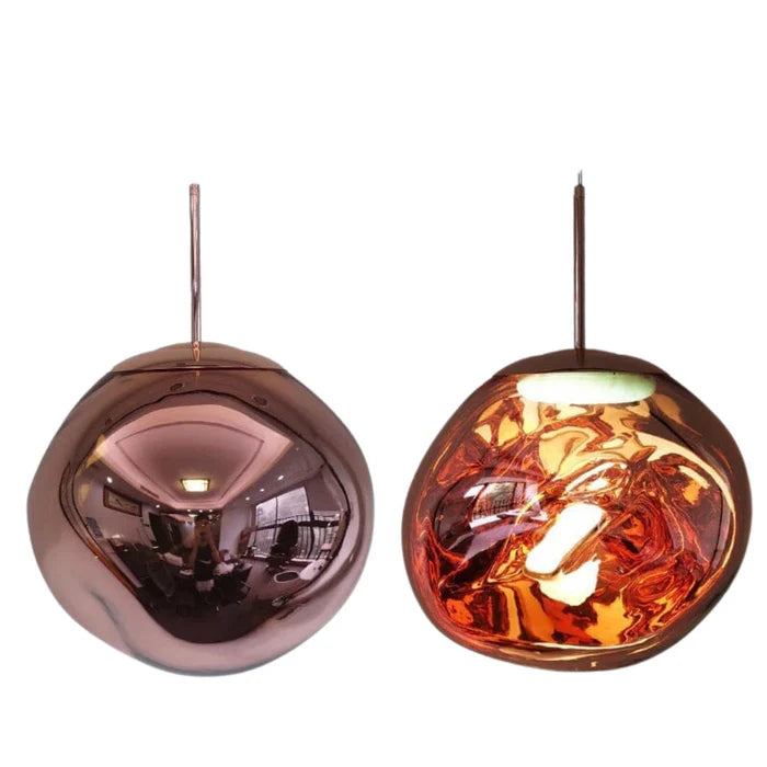 Conjunto Completo Lustre Pendente Moderno Luxuoso Lava Glass - Neohousi