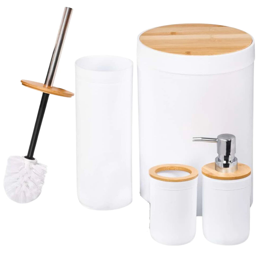 Conjunto para Banheiro Bambu Soft - 6 Peças - Neohousi
