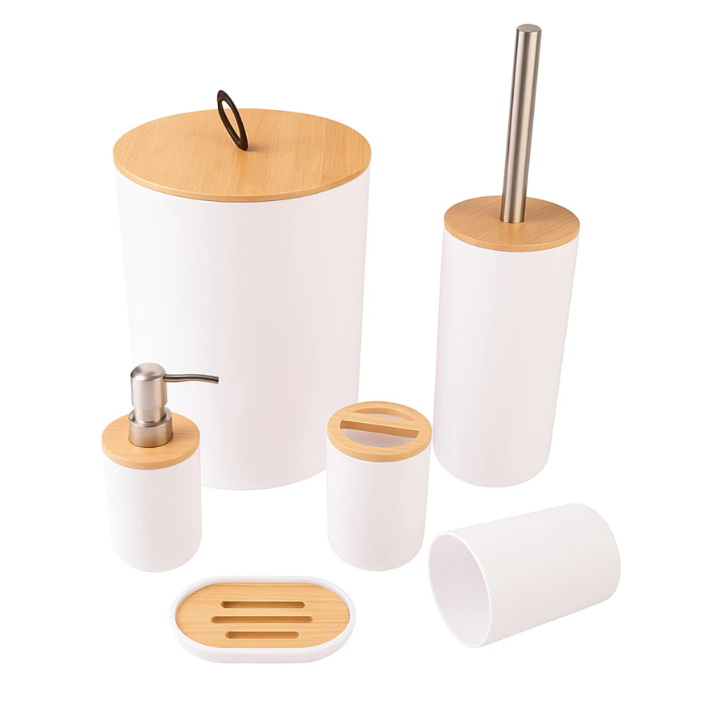Conjunto para Banheiro Bambu Soft - 6 Peças - Neohousi