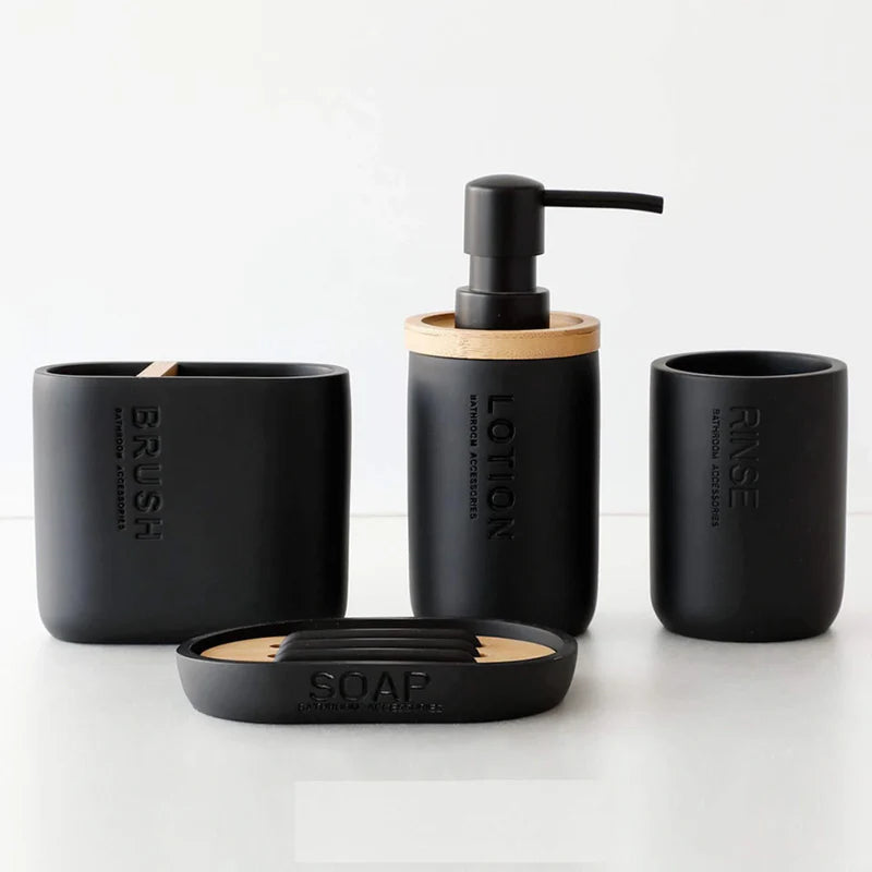 Conjunto de Acessórios para Banheiro Perfect Bathroom - 4 Peças - Neohousi