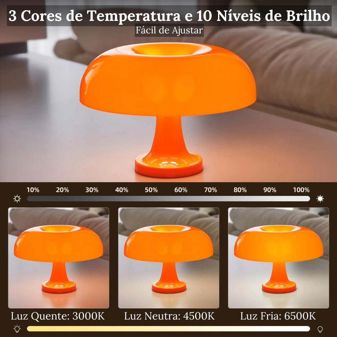 Luminária Decorativa de Mesa Cogumelo - Neohousi