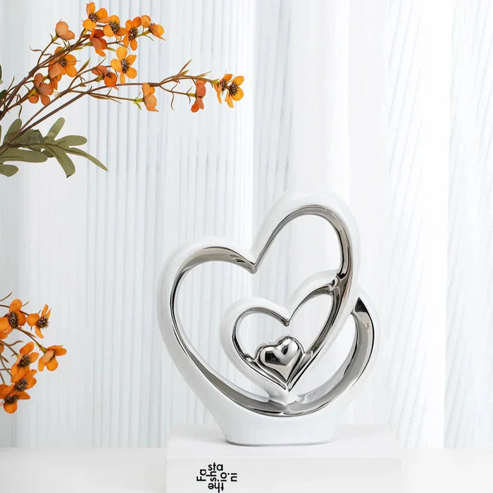 Escultura Decorativa de Coração - Neohousi