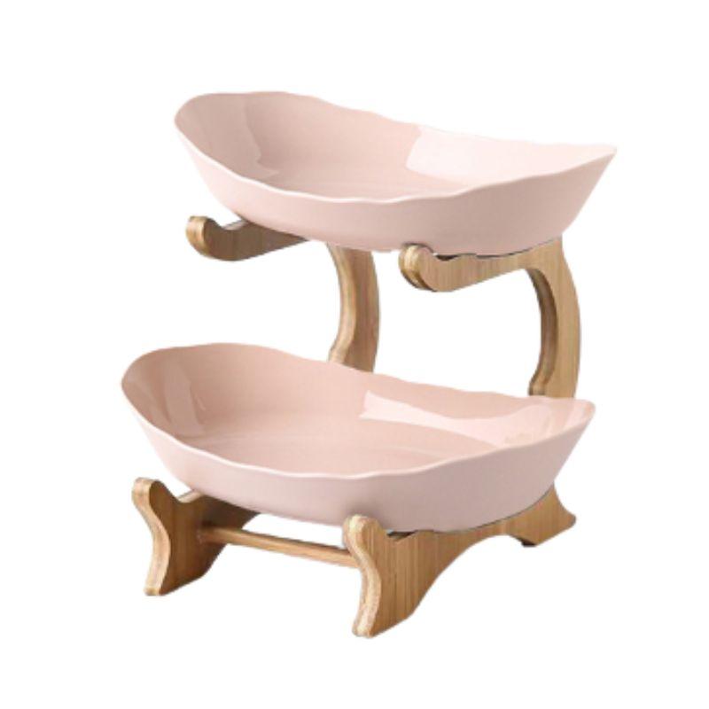 Fruteira de Mesa Moderna em Bambu - 2 a 3 Andares - Neohousi