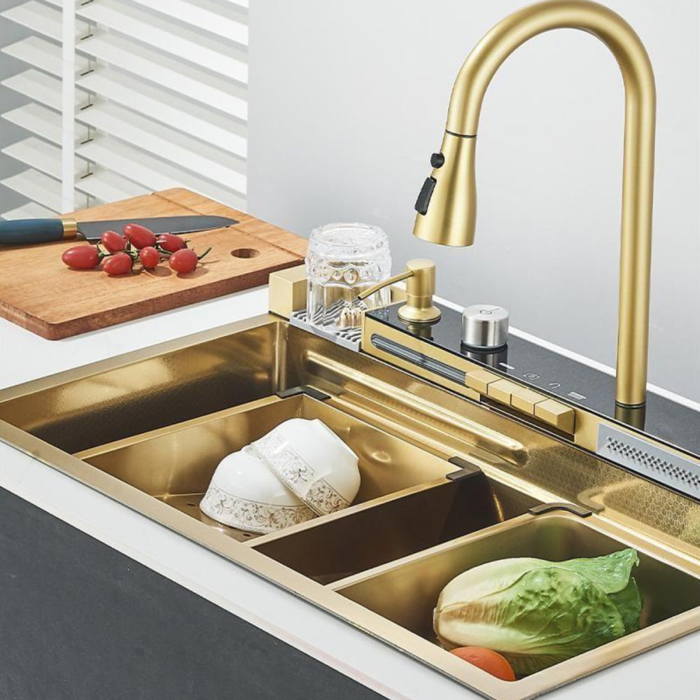 Kit Cuba Gourmet AquaTech Smart Pro Aço Inox com Torneira Flexível - Neohousi