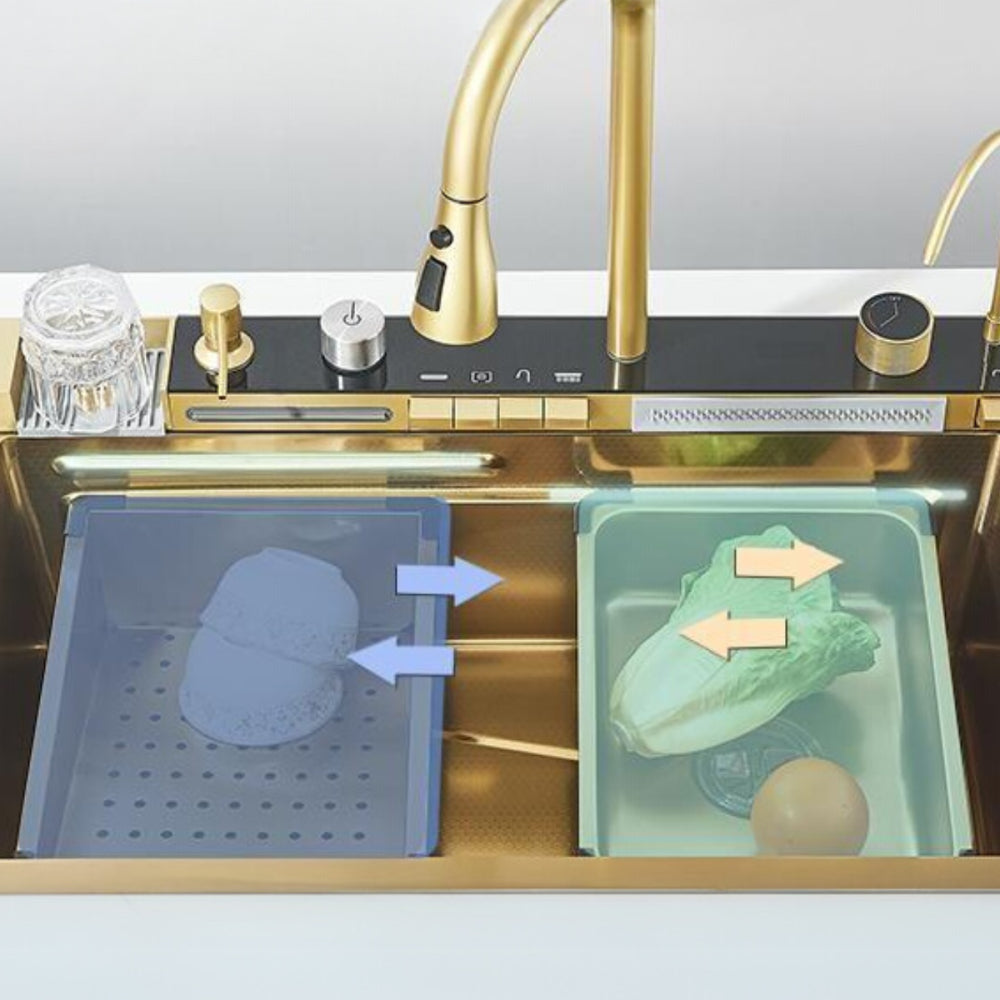 Kit Cuba Gourmet AquaTech Smart Pro Aço Inox com Torneira Flexível - Neohousi