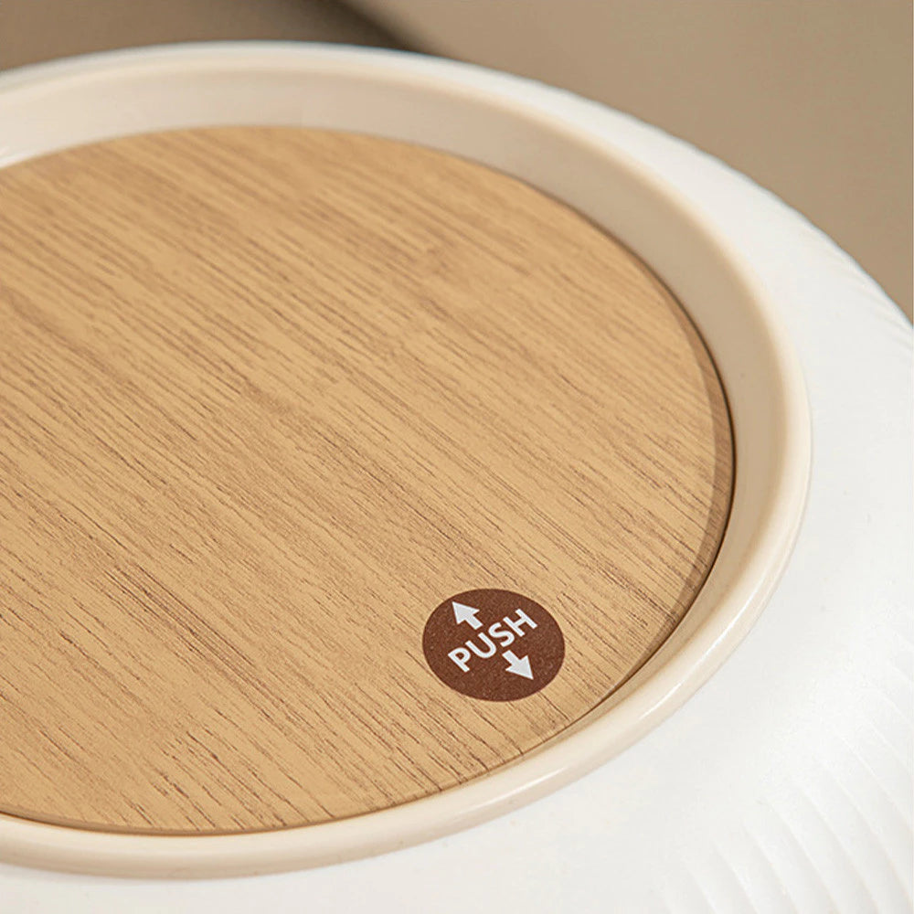 Lixeira Decorativa Automática Madeira com Sensor 10L