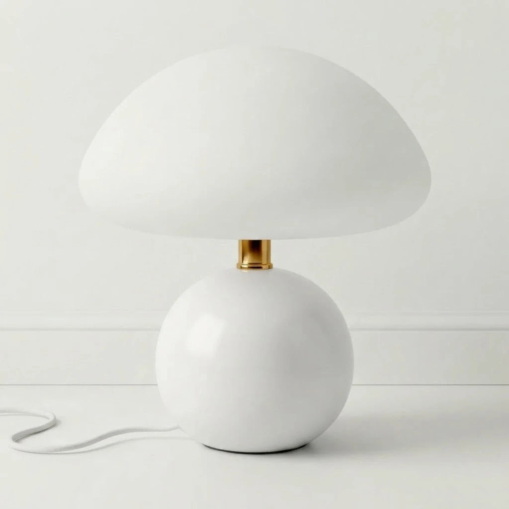 Luminária de Mesa Abajur Moderna Infantil Cogumelo LED Dimerizável Acrílico Groovy Colors