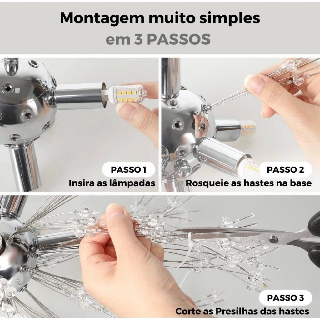 Lustre Pendente Dente de Leão