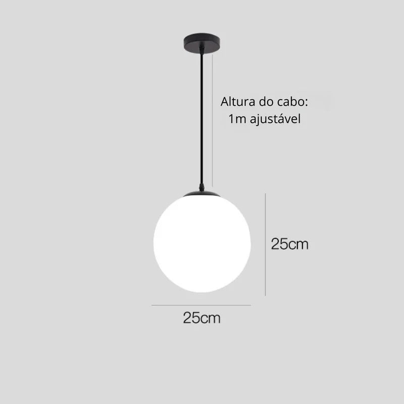 Lustre Pendente Esfera Led - Neohousi