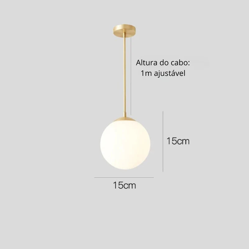 Lustre Pendente Esfera Led - Neohousi