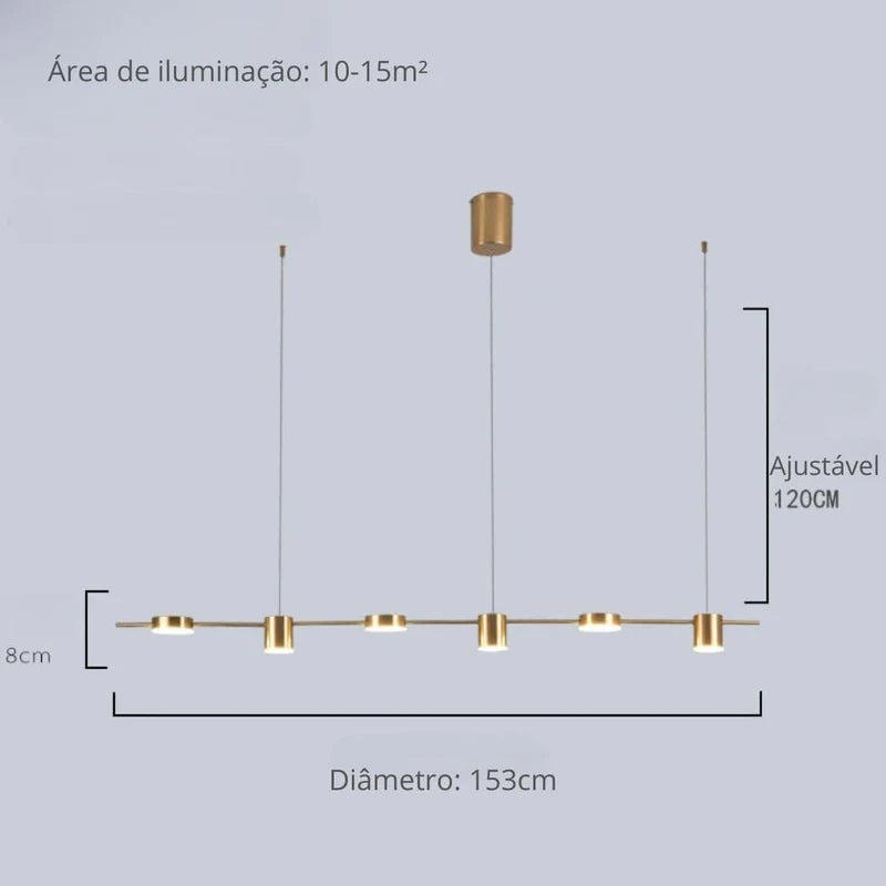 Lustre Pendente Moderno Manhattan - Neohousi