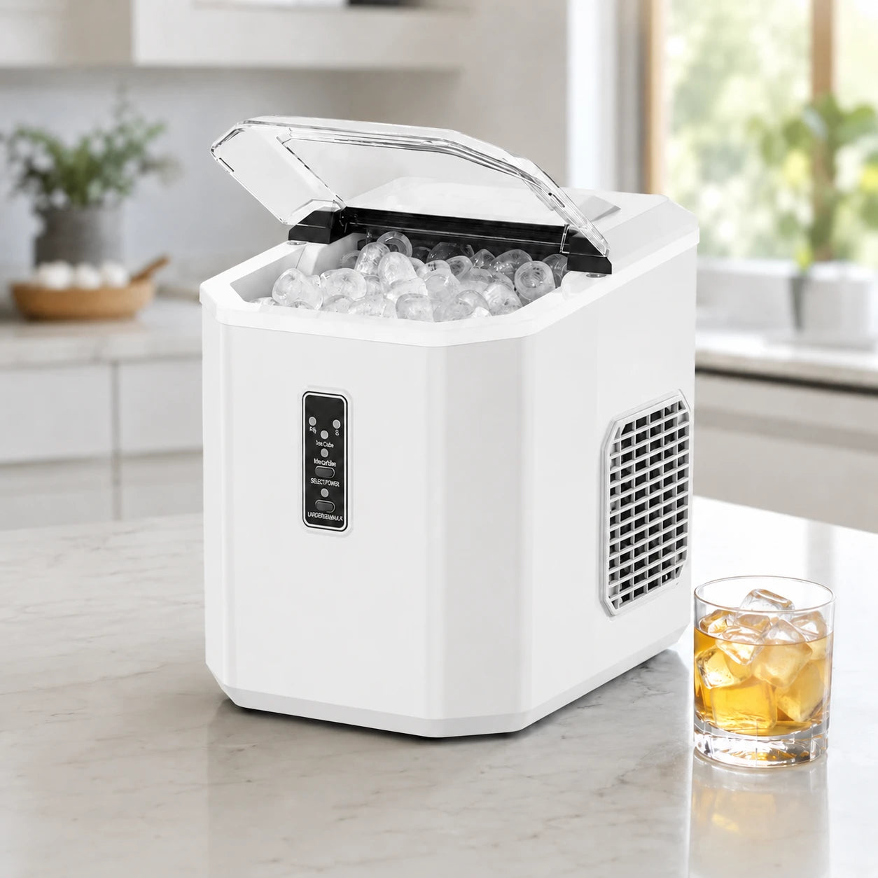 Máquina de Gelo Portátil Turbo Ice para Casa, Bar e Área Gourmet