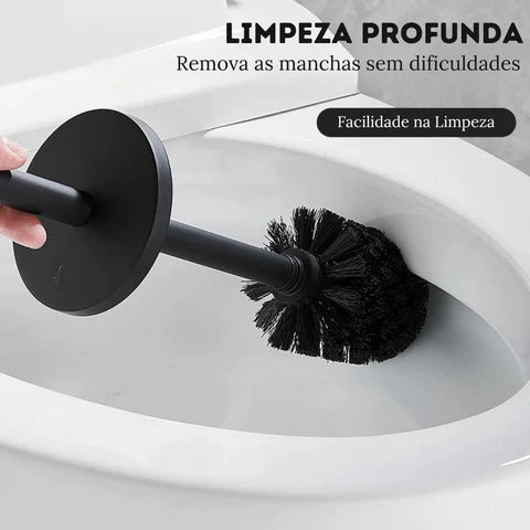 Porta Escova de Banheiro em Inox - Neohousi