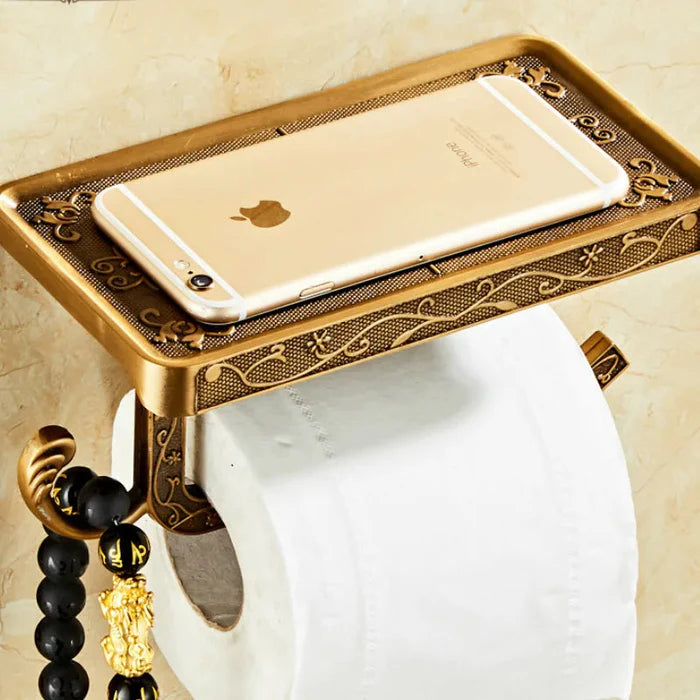 Suporte de Papel Higiênico Golden Palace - Neohousi