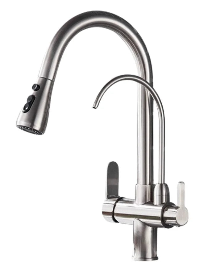 Torneira Gourmet Cozinha Milano Monocomando com Filtro de Água e Jato Extensível - Neohousi