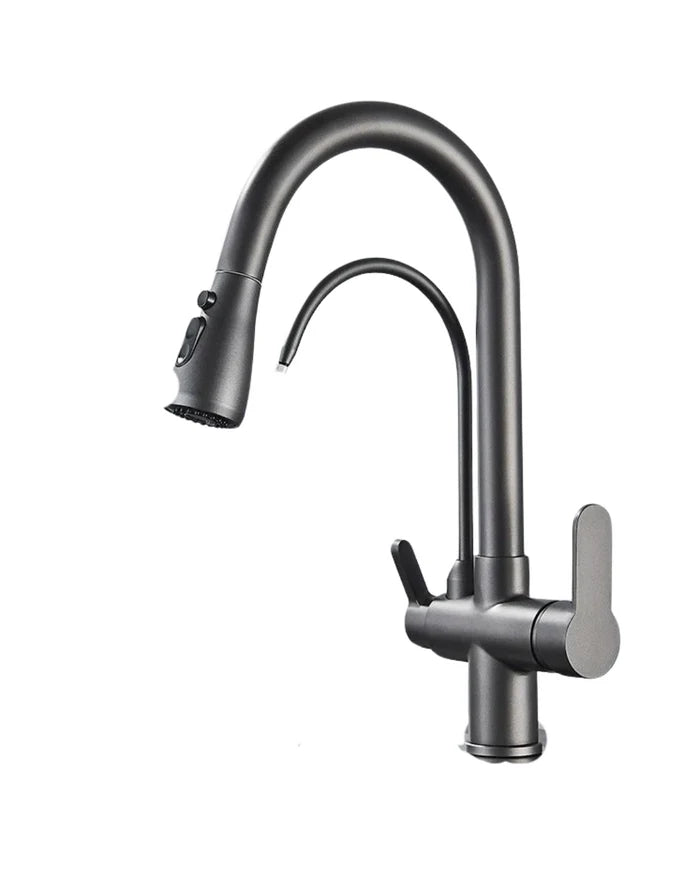 Torneira Gourmet Cozinha Milano Monocomando com Filtro de Água e Jato Extensível - Neohousi