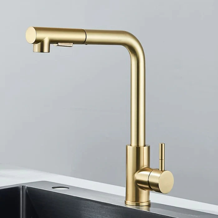 Torneira Gourmet Cozinha Helsinki Retrátil 360º Monocomando Pulverizador Dupla Misturador - Neohousi