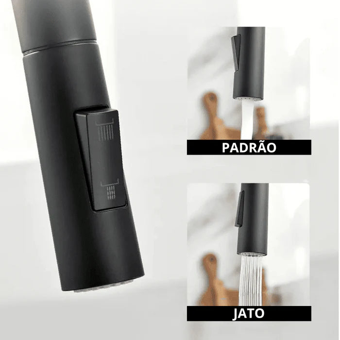 Torneira Gourmet Cozinha Verona Retrátil Monocomando - Neohousi