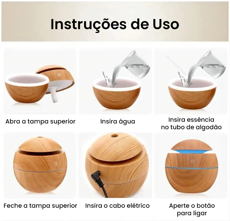 Umidificador Ultrassônico Woodlife - Neohousi