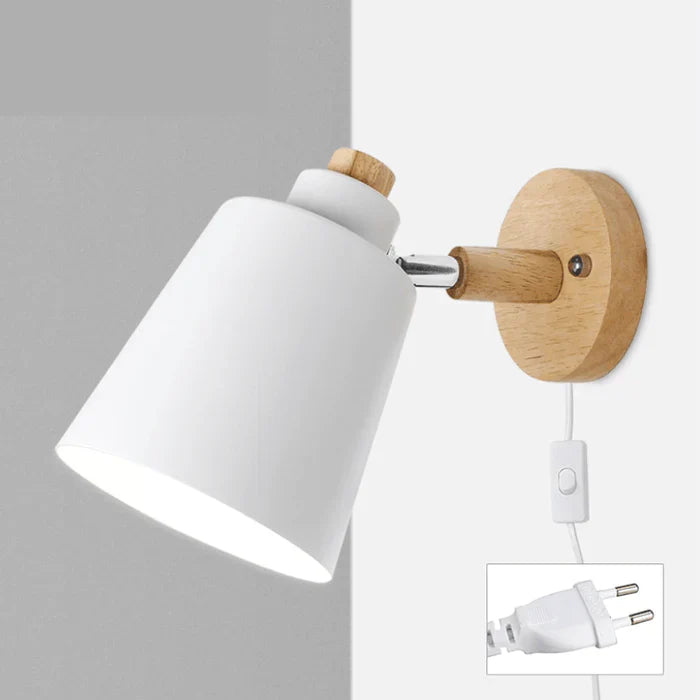 Arandela de Parede Wooden com Interruptor - Neohousi