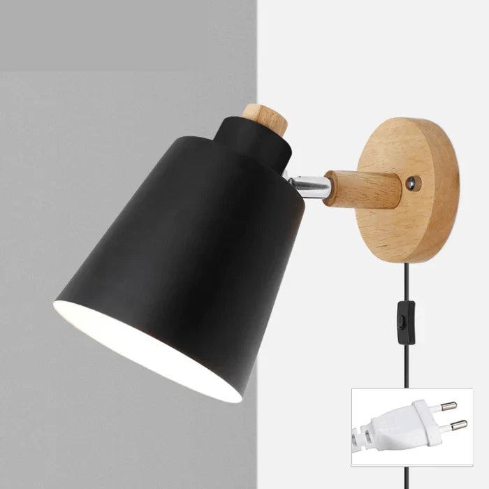 Arandela de Parede Wooden com Interruptor - Neohousi