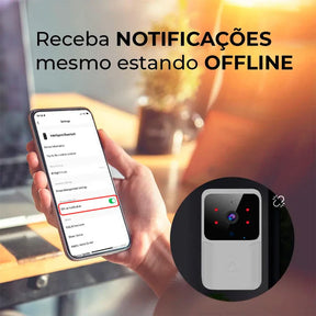 Campainha Com Câmera Vídeo Porteiro Sem Fio Wi-Fi HD Inteligente - Neohousi