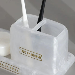 Conjunto Saboneteira Perolada 3 Peças - Neohousi