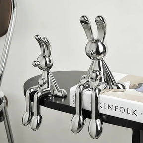 Escultura Coelho Metálico Neohousi - Neohousi