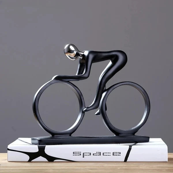 Estátua Ciclista Minimalista - Neohousi