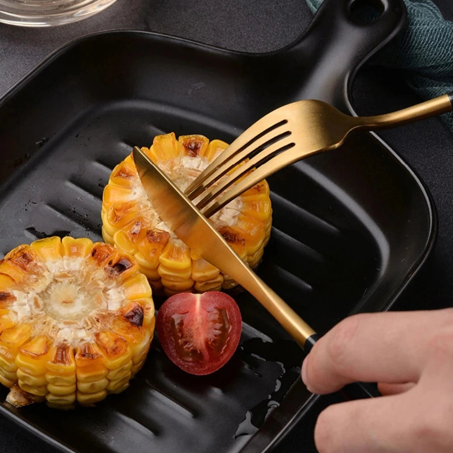 Jogo de Talheres Royal Elegance em Inox - 24 Peças - Neohousi