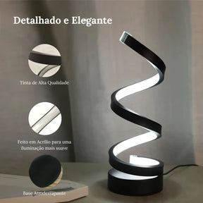 Luminária Espiral Minimalista - Neohousi