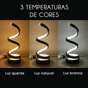 Luminária Espiral Minimalista - Neohousi