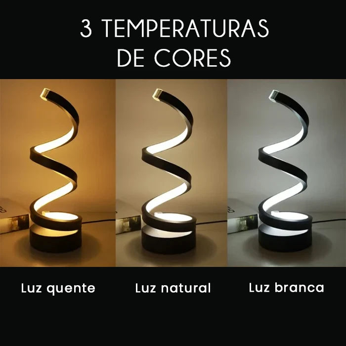 Luminária Espiral Minimalista - Neohousi