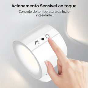 Arandela Led Neolight Foco Duplo Recarregável com Controle Remoto - Neohousi