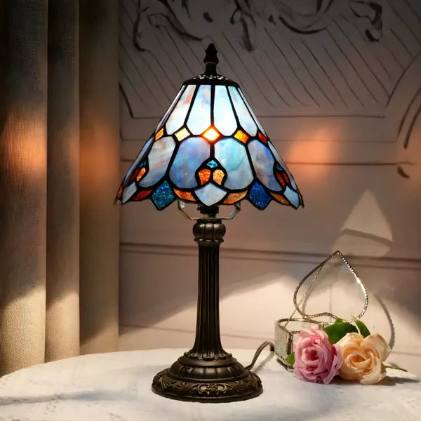 Luminária de Mesa Abajur Alvorada Vitral