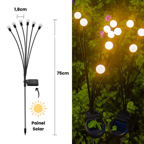 Luz Solar de Led Efeito Vagalume para Jardim - Neohousi