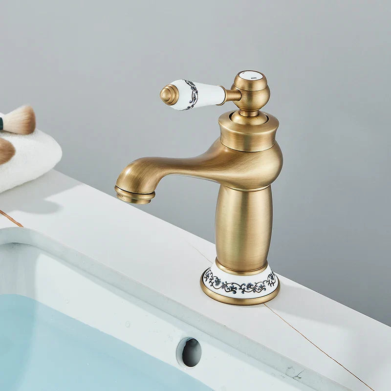 Torneira para Banheiro Monocomando - Retro Vintage Bica Baixa - Neohousi