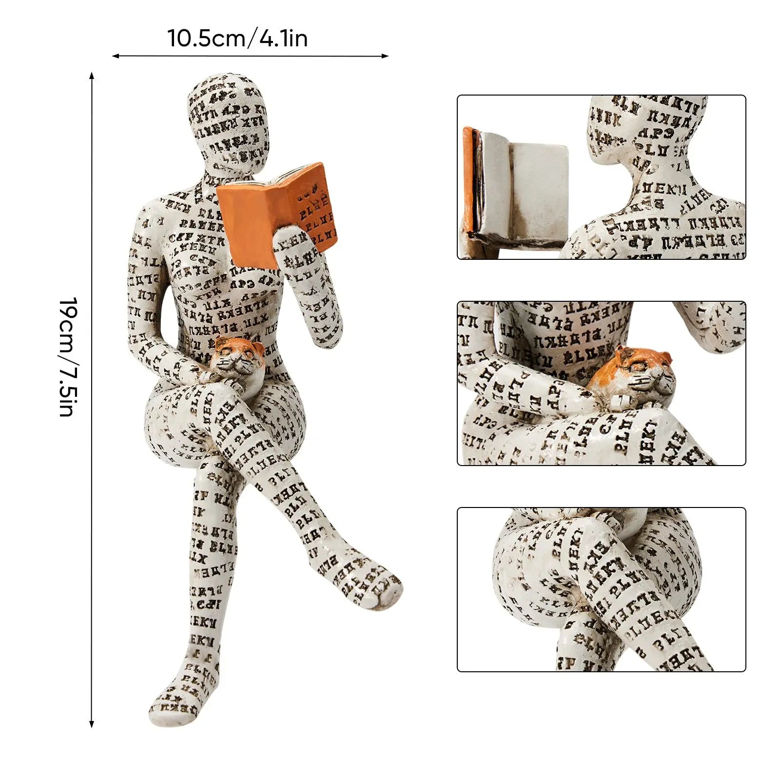 Escultura Decorativa O Leitor - Neohousi