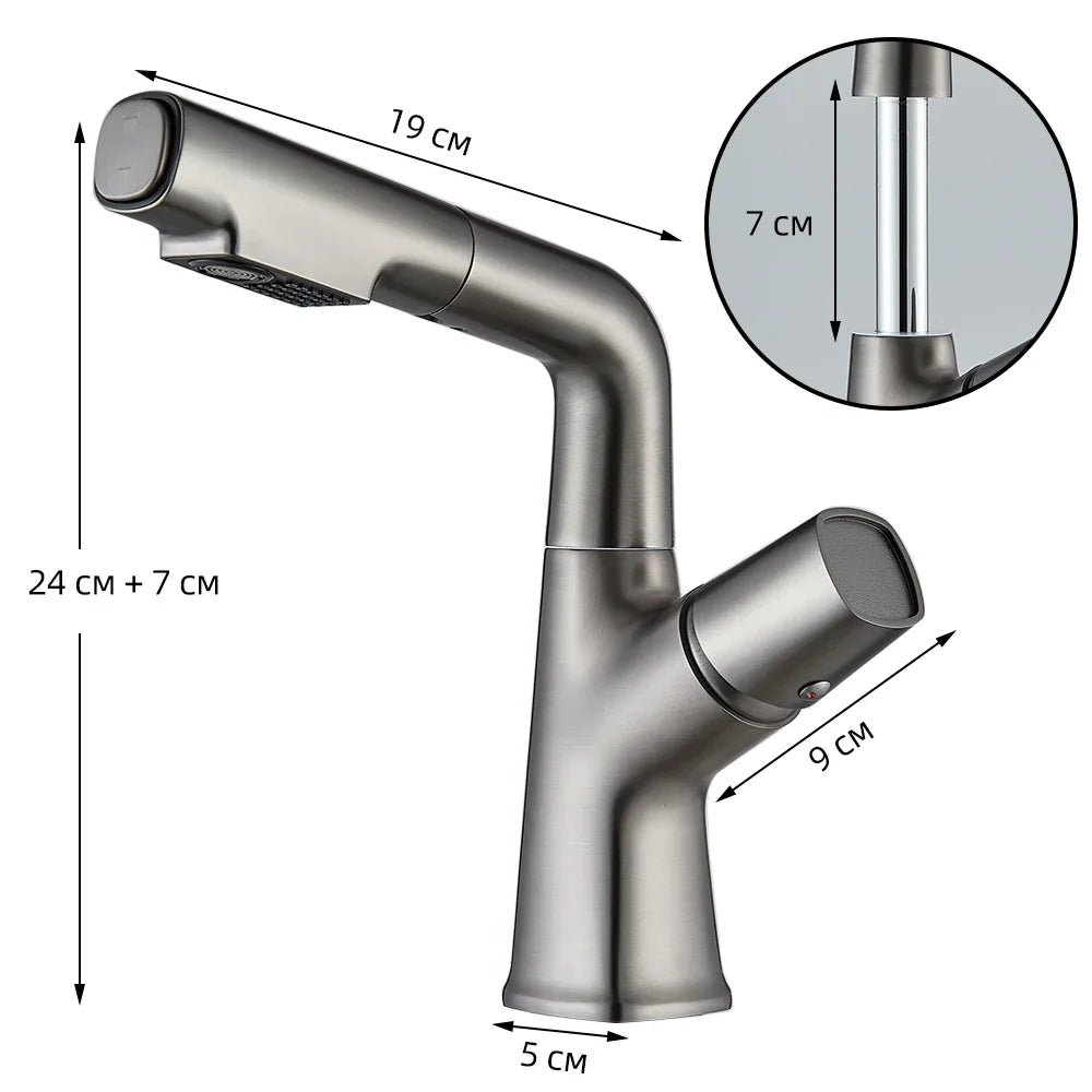 Torneira para Banheiro Monocomando Extensível - Aeterna - Neohousi