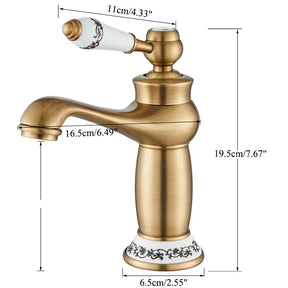 Torneira para Banheiro Monocomando - Retro Vintage Bica Baixa - Neohousi